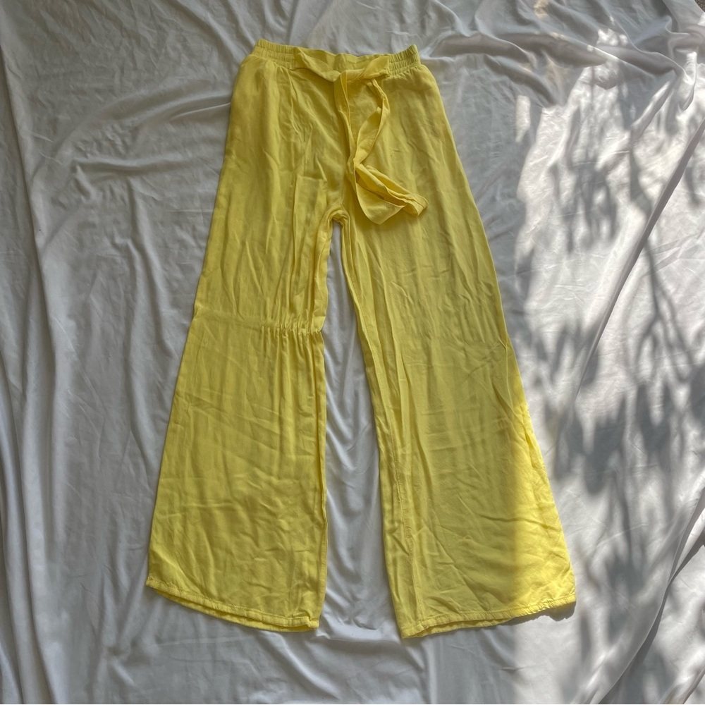 Neon Yellow Ivana Swimsuit Coverup Pants